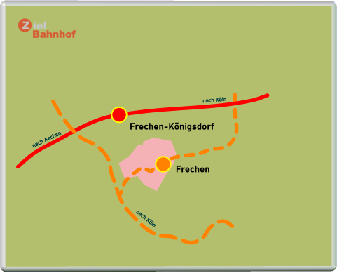 nach Aachen nach Köln nach Köln Frechen Frechen-Königsdorf